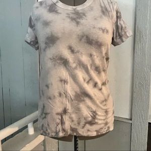 PINK grey tie dye t shirt